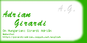 adrian girardi business card